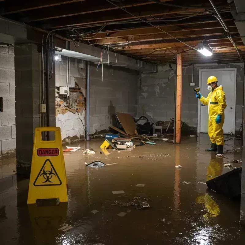 Flooded Basement Electrical Hazard in Brooktrails, CA Property